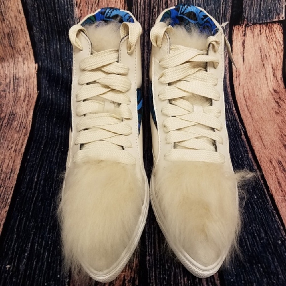 Coach Q8806 Shearling Pointy Toe High Top - Picture 3 of 8
